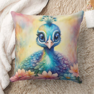 Regenboog Vogels Peacock 1 Kussen