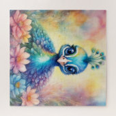 Regenboog Vogels Peacock 1 Legpuzzel (Horizontaal)