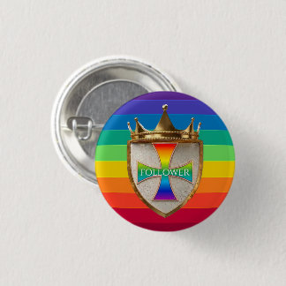 Regenboog-volger Crest-knop / Badge Ronde Button 3,2 Cm