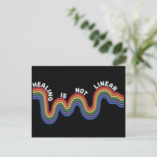 Regenboog voor bewustzijn van geestelijke gezondhe briefkaart