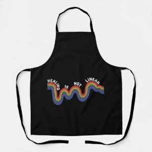 Regenboog voor bewustzijn van geestelijke gezondhe schort