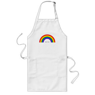 Regenboog voor Gay Pride. Liefde is Liefde. Lang Schort