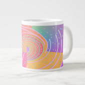Regenboog Vortex Werveling Extra Grote Beker (Voorkant rechts)
