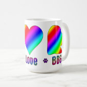 Regenboog Vrede Liefde BBG Mok (Voorkant rechts)