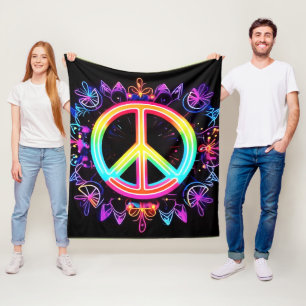 Regenboog Vrede Symbool Kunst Fleece Deken
