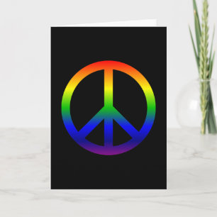 Regenboog Vredessymbool Kaart