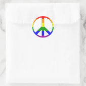 Regenboog Vredessymbool Sticker (Tas)