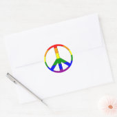 Regenboog Vredessymbool Sticker (Envelop)