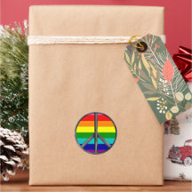 Regenboog Vredesteken LGBTQ Proudsymbool