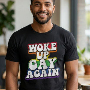 Regenboog Wakkerde Gay Opnieuw Pride T-shirt
