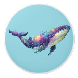 Regenboog Walvis Deurkruk Keramische Knop