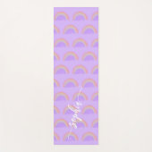 Regenboog waterverf aangepaste scriptnaam yogamat (Voorkant)