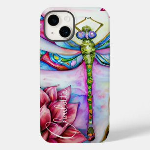 Regenboog Waterverf Libel, Personaliseer Case-Mate iPhone 14 Hoesje