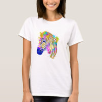 Regenboog Waterverf Spat Water Zebra Grafisch
