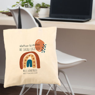 Regenboog We Schijnen Samen Persoonlijke Leerkrach Tote Bag