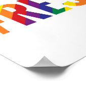 regenboog weerstaan poster (Hoek)