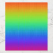 Regenboog Wijn Etiket (Enkel label)