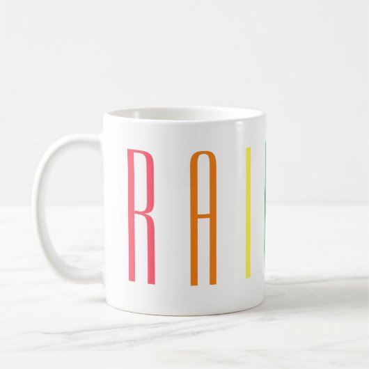 REGENBOOG Witte Mok (Links)