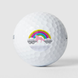 Regenboog, Wolken, Eenhoorn, Geweldig cadeau idee, Golfballen