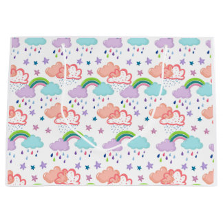 Regenboog, wolken en cadeautas voor sterren