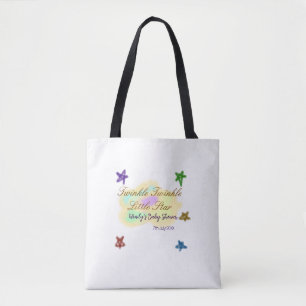 Regenboog wolken twinkelen Twinkle Little Star bab Draagtas