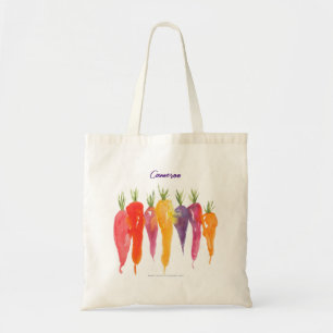 Regenboog Wortelen Handgeschilderde Wortel Groente Tote Bag