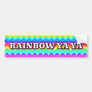 REGENBOOG YA YA BUMPERSTICKER