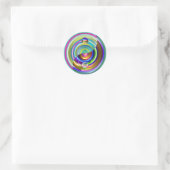 Regenboog Yin Yang stickers (Tas)