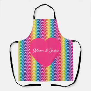 Regenboog Zeemeermin Pride Hart Schort