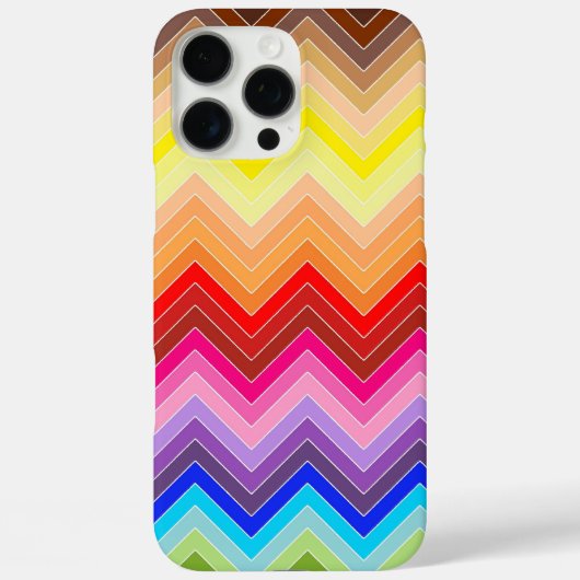 Regenboog Zig Zag Case-Mate iPhone Case (Achterkant)