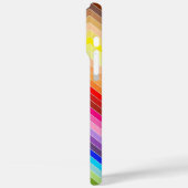 Regenboog Zig Zag Case-Mate iPhone Case (Achterkant / Links)