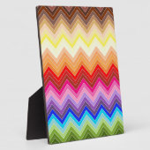 Regenboog Zig Zag Fotoplaat (Zijkant)