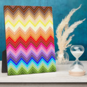 Regenboog Zig Zag Fotoplaat (Zijkant)