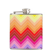 Regenboog Zig Zag Heupfles (Voorkant)