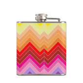 Regenboog Zig Zag Heupfles (Achterkant)