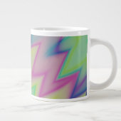 Regenboog Zigzaggen Extra Grote Beker (Rechts)