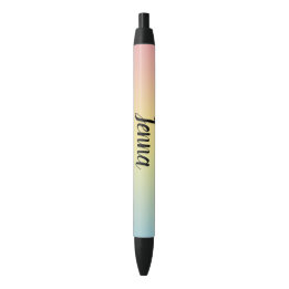 Regenboog- Zwarte Inkt Pen