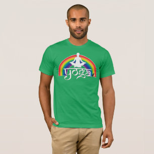 Regenboogaantekeningen Yoga T-shirt