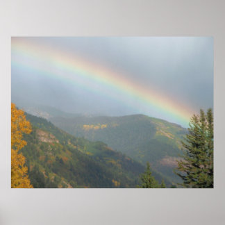 Regenboogafdrukken voor teleluride poster