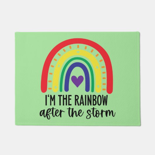 RegenboogBaby Deurmat (Voorkant)
