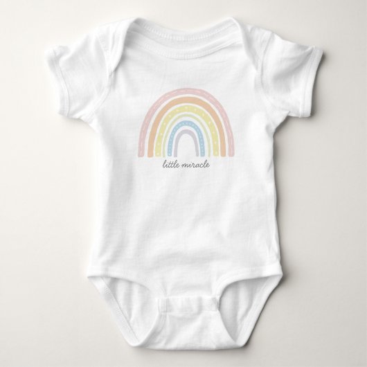 RegenboogBaby | Kleine wonder | Boho Rainbow Romper (Voorkant)