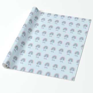 RegenboogBaby shower Cadeaupapier