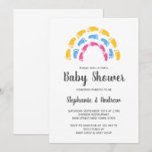 RegenboogBaby shower Kaart (Voorkant / Achterkant)