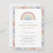RegenboogBaby shower Kaart (Voorkant)