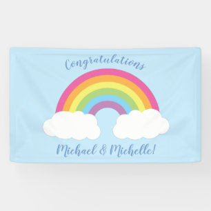 RegenboogBaby shower Spandoek