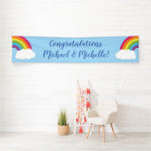 RegenboogBaby shower Spandoek (Insitu)