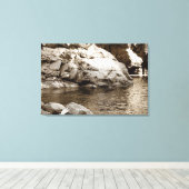 Regenboogbad Canvas Afdruk (Insitu (Houten vloer))