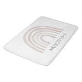 Regenboogbadmat, boho-naam badmat voor kinderen (Gekanteld)