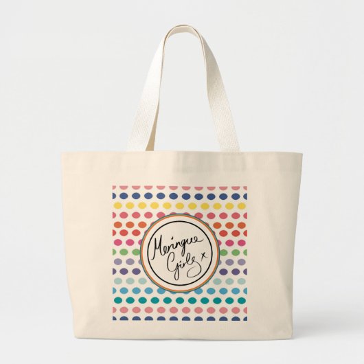 Regenboogbelletjes voor MG Grote Tote Bag (Voorkant)