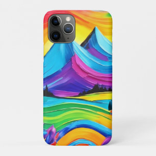 Regenboogberg Majesteitelijke Kunst iPhone 11 Pro Hoesje